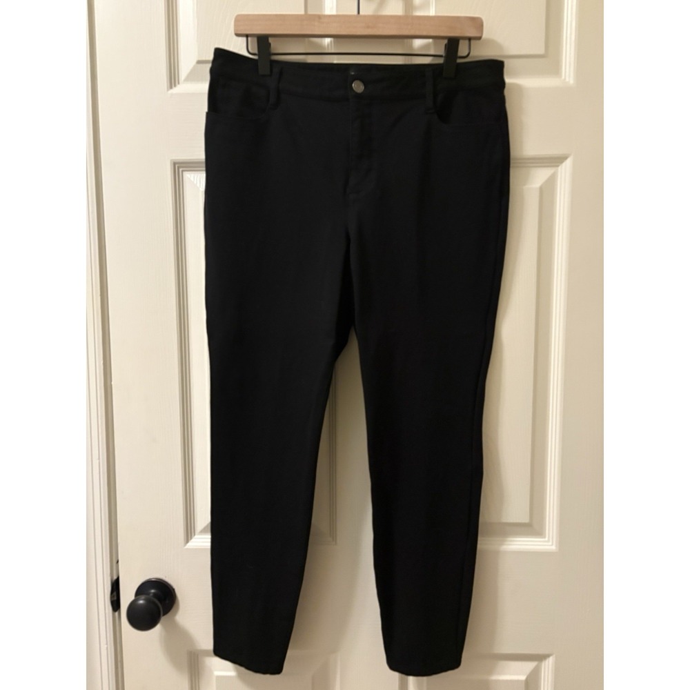 TALBOTS Soho 5-Pocket Jegging Pants Stretch Black Women Size 12P Petite